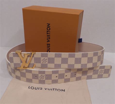 louis vuitton mens white belt